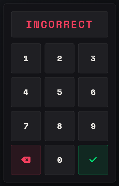 Numpad Incorrect