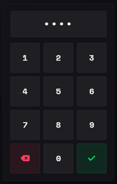 Numpad Masked